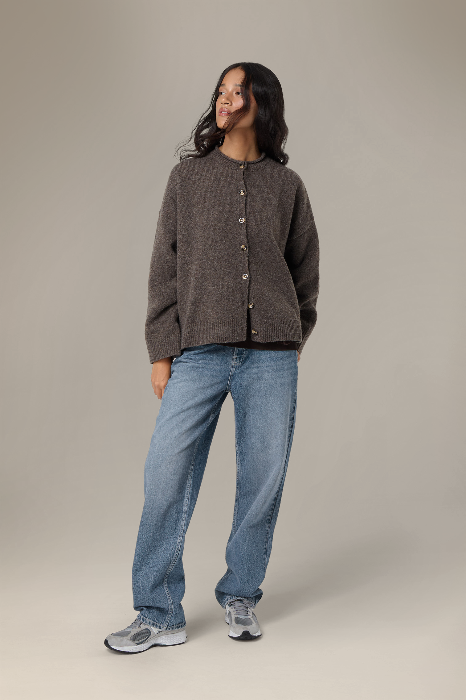 Jones Cardigan in Chocolate Brown